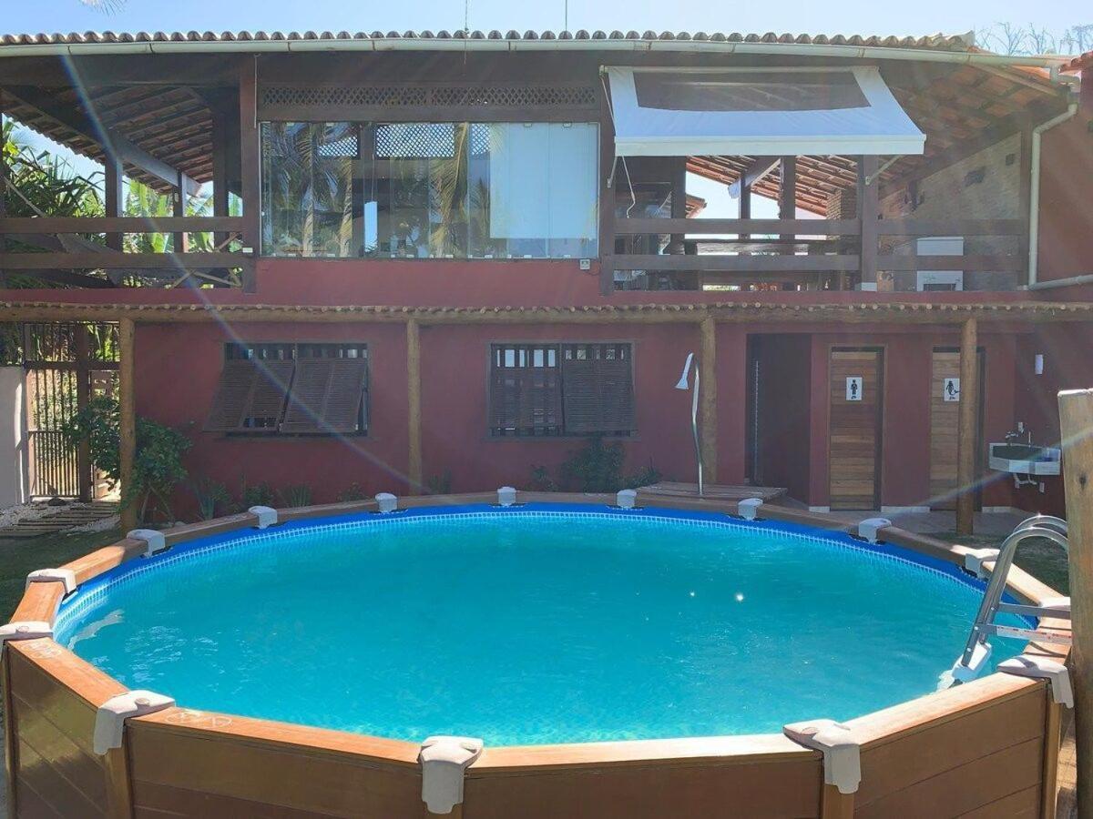 Casa De Frente Para A Praia - Arraial D' Ajuda 塞古罗港 外观 照片