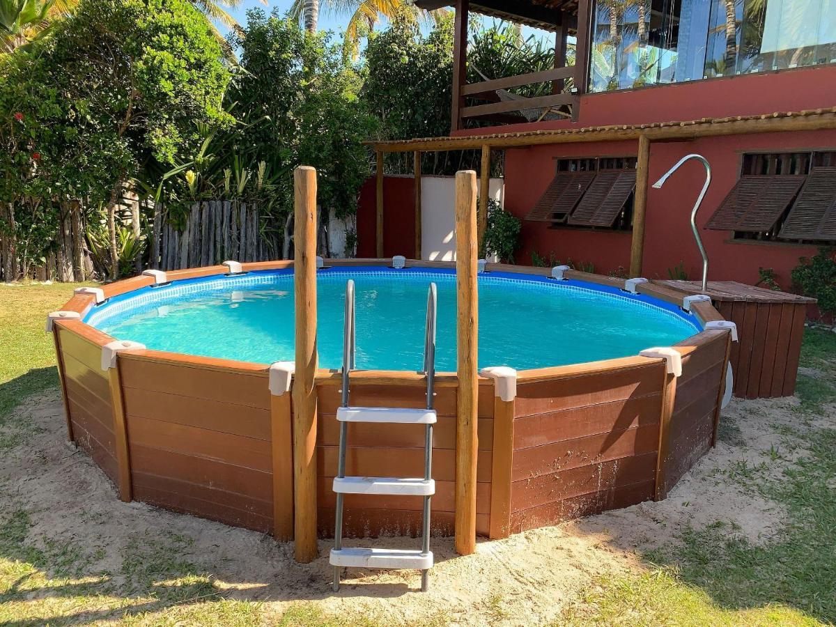 Casa De Frente Para A Praia - Arraial D' Ajuda 塞古罗港 外观 照片