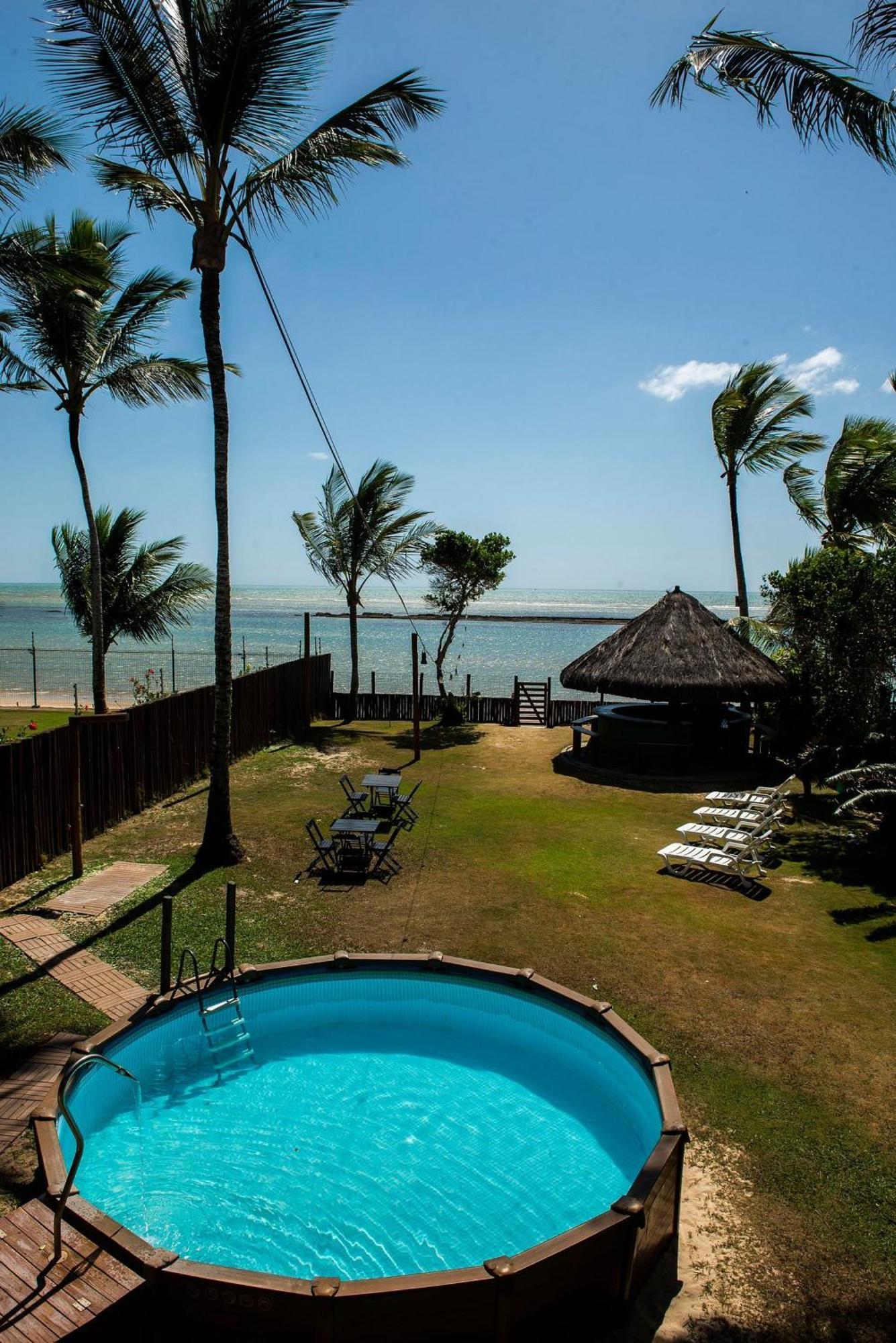 Casa De Frente Para A Praia - Arraial D' Ajuda 塞古罗港 外观 照片