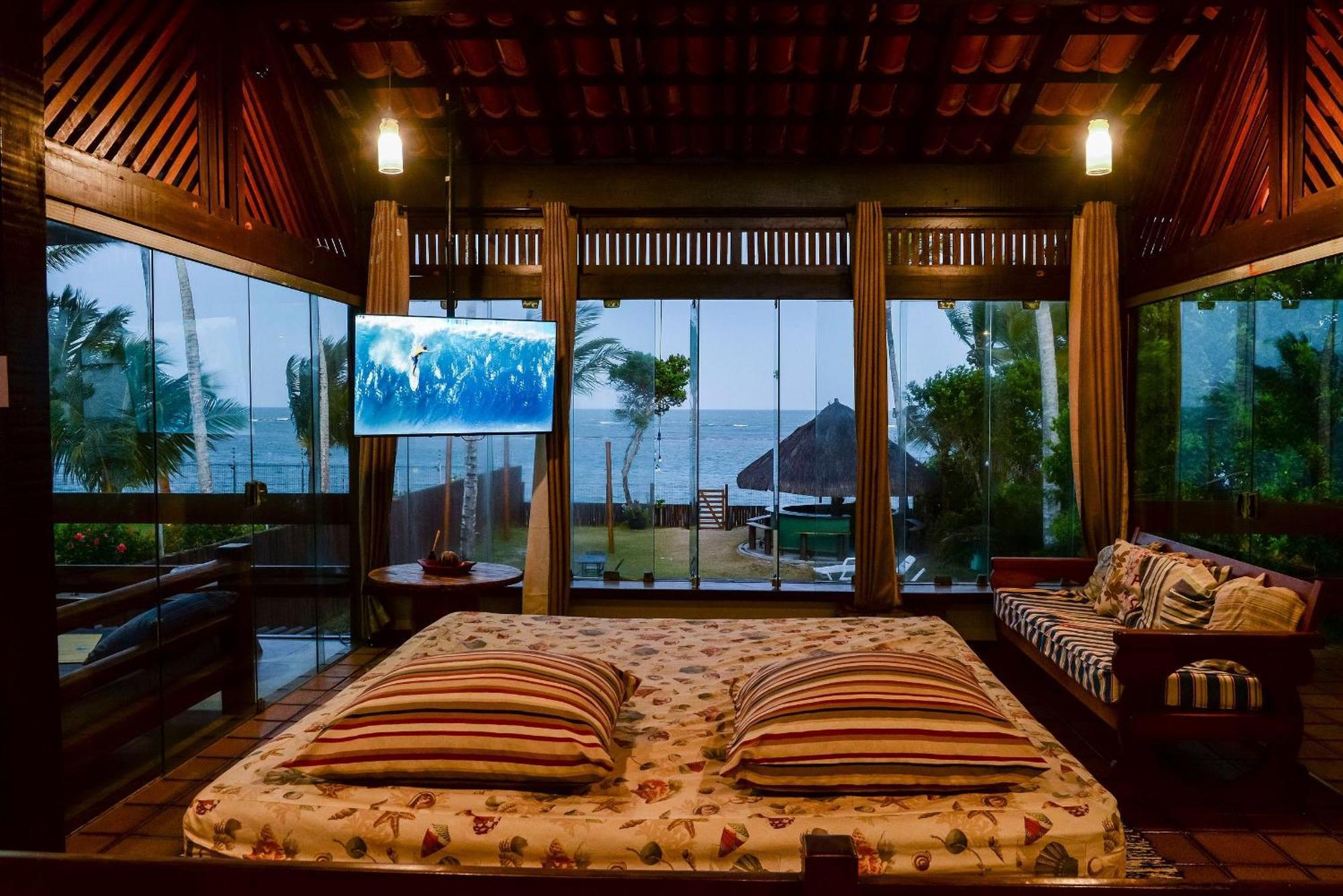 Casa De Frente Para A Praia - Arraial D' Ajuda 塞古罗港 外观 照片