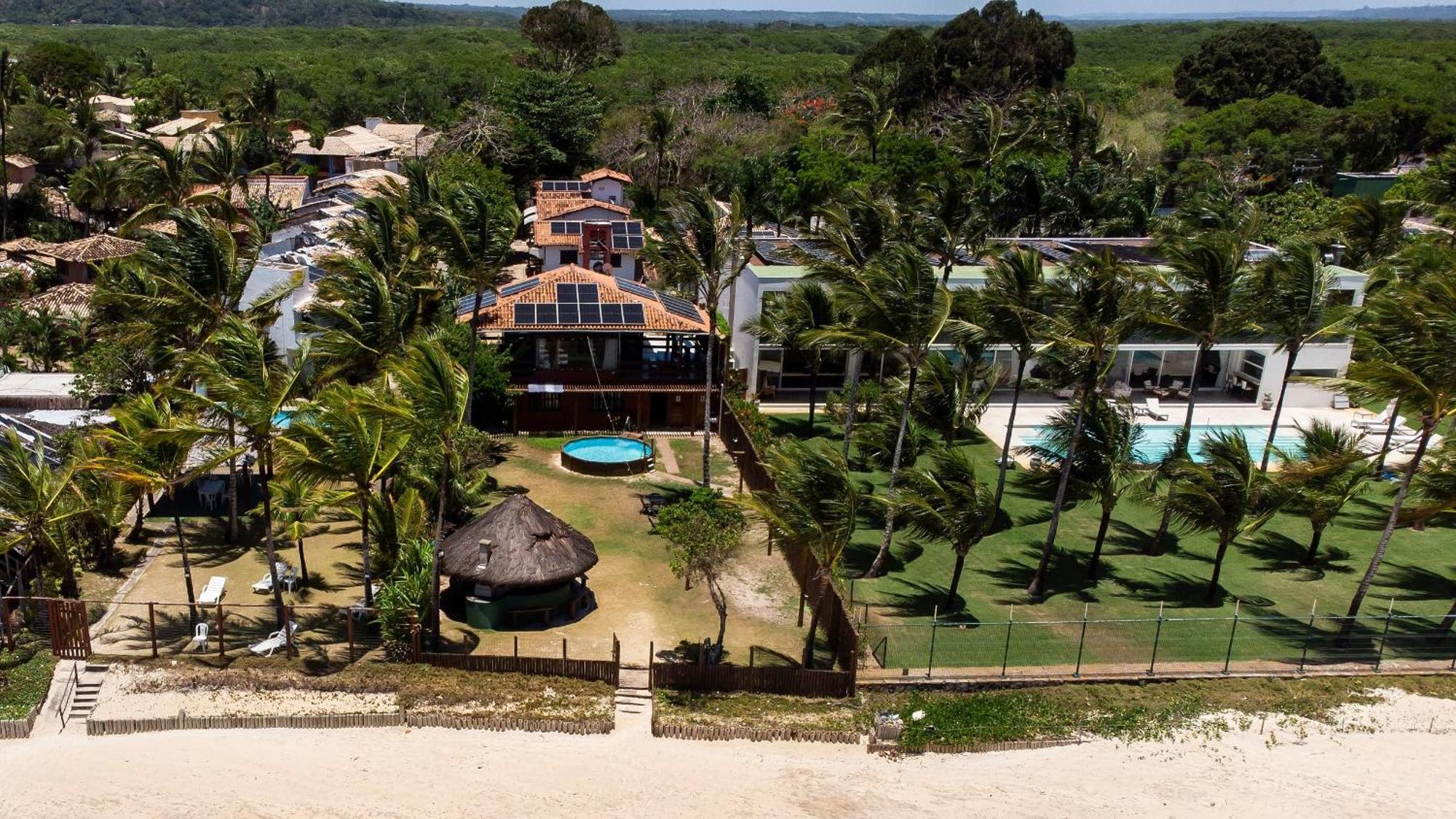 Casa De Frente Para A Praia - Arraial D' Ajuda 塞古罗港 外观 照片