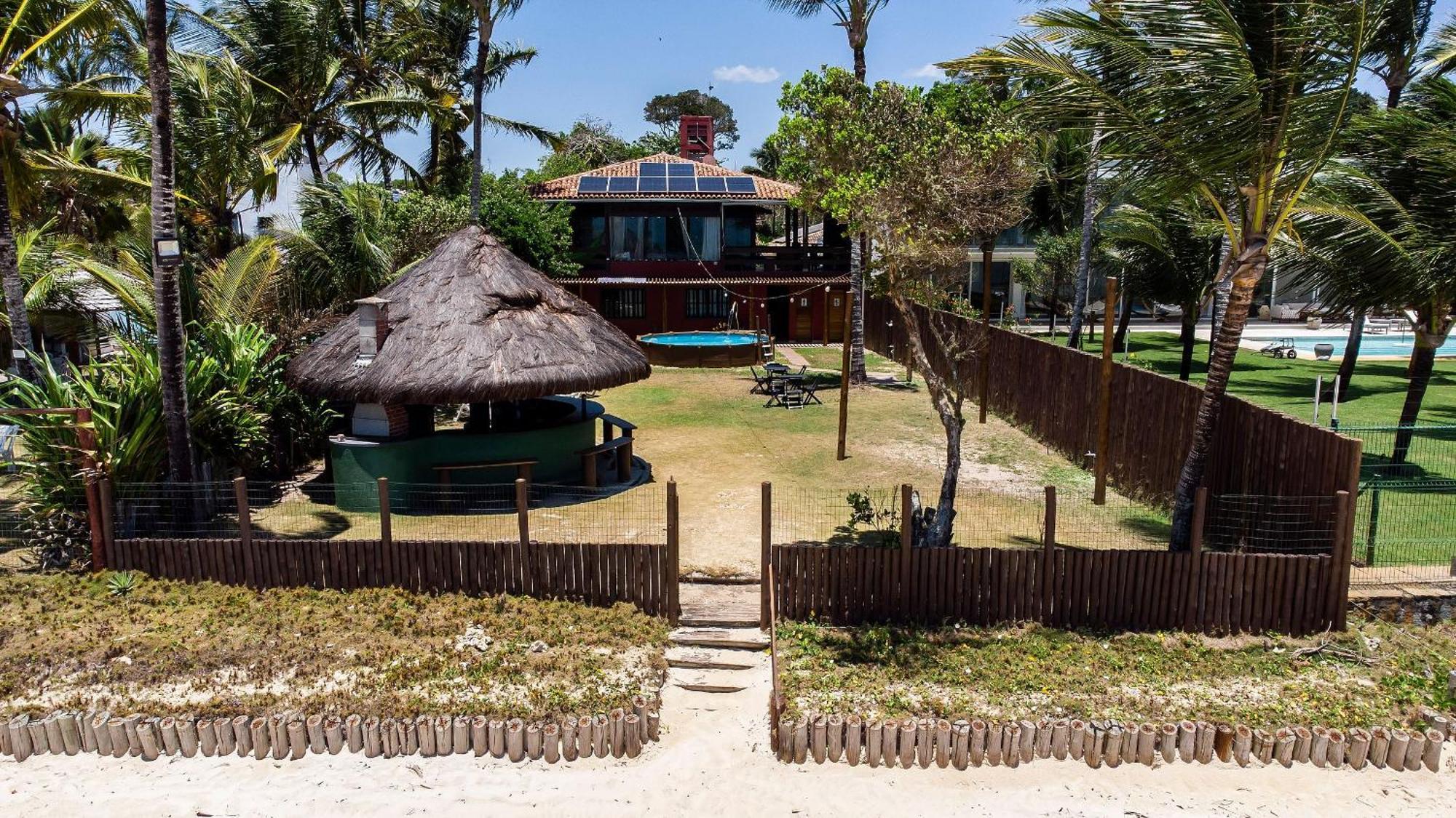 Casa De Frente Para A Praia - Arraial D' Ajuda 塞古罗港 外观 照片